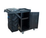 CARRO FUNCIONAL LINHA UTILITY ALL BLACK COM FECHAMENTO - KUNBER - Imagem 2