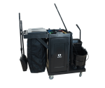 CARRO FUNCIONAL LINHA UTILITY ALL BLACK COM FECHAMENTO E PORTA BALDES - KUNBER - Imagem 2