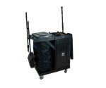 CARRO MULTIUSO LINHA UTILITY ALL BLACK COM FECHAMENTO E PORTA BALDES- KUNBER - Imagem 2