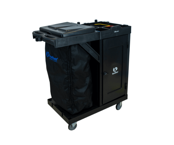 18124 carro multiuso com porta baldes (3) CARRO MULTIUSO LINHA UTILITY ALL BLACK COM FECHAMENTO E PORTA BALDES- KUNBER - Imagem 1
