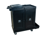 CARRO LINHA UTILITY ALL BLACK COM DUPLO FECHAMENTO E BASE INFERIOR PARA BALDE MICROFIBRA - KUNBER