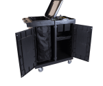 CARRO LINHA UTILITY BLACK COM DUPLO FECHAMENTO E PORTA BALDES - KUNBER - Imagem 2