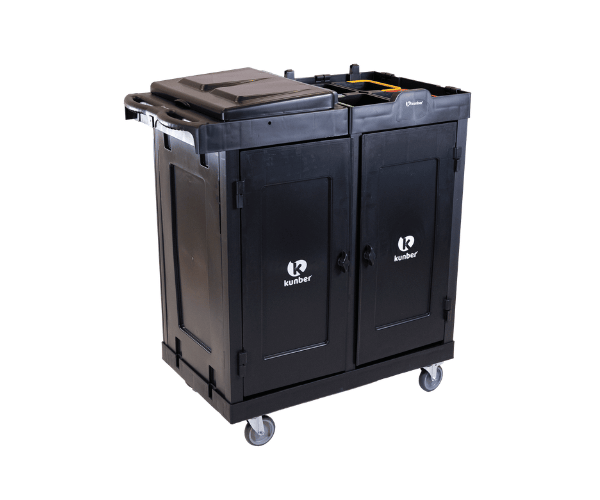 18212 CARRO LINHA UTILITY BLACK COM DUPLO FECHAMENTO E PORTA BALDES - KUNBER - Imagem 1