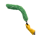 CONJUNTO ESPANADOR PÓ MICROFIBRA FLEXÍVEL E REFIL - VERDE 72CM