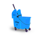 BALDE BRAVO 2 ÁGUAS 30L COM RODAS AZUL - KUNBER