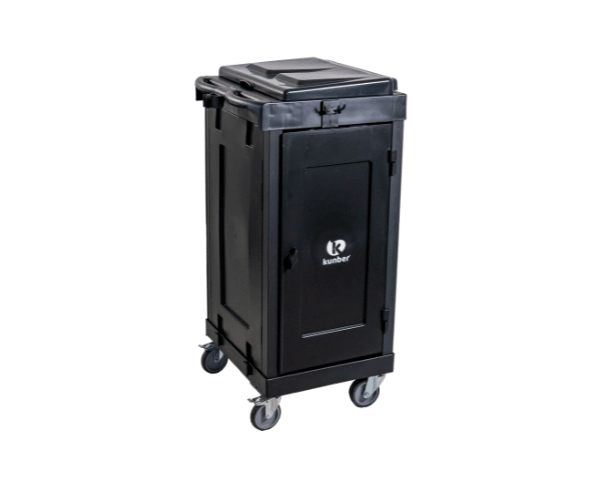 18316 e 18318 CARRO COLETOR LINHA UTILITY BLACK DE LIMPEZA COM FECHAMENTO E COLETOR UMA BOLSA CURTA E GAVETEIRO KUNBER - Imagem 1