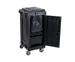 CARRO COLETOR  LINHA UTILITY BLACK DE LIMPEZA COM FECHAMENTO E COLETOR  UMA BOLSA CURTA E GAVETEIRO KUNBER - Imagem 3