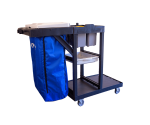 CARRO FUNCIONAL LINHA UTILITY ABERTO, PORTA BALDES E BOLSA AZUL - KUNBER